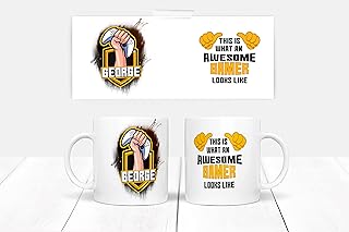 Custom Gamer Name Mug - Gaming Mug, Gamer Gift Idea, Awesome Gamer Looks Like, X-box Gamer Gift, PS5 Gamer Gift