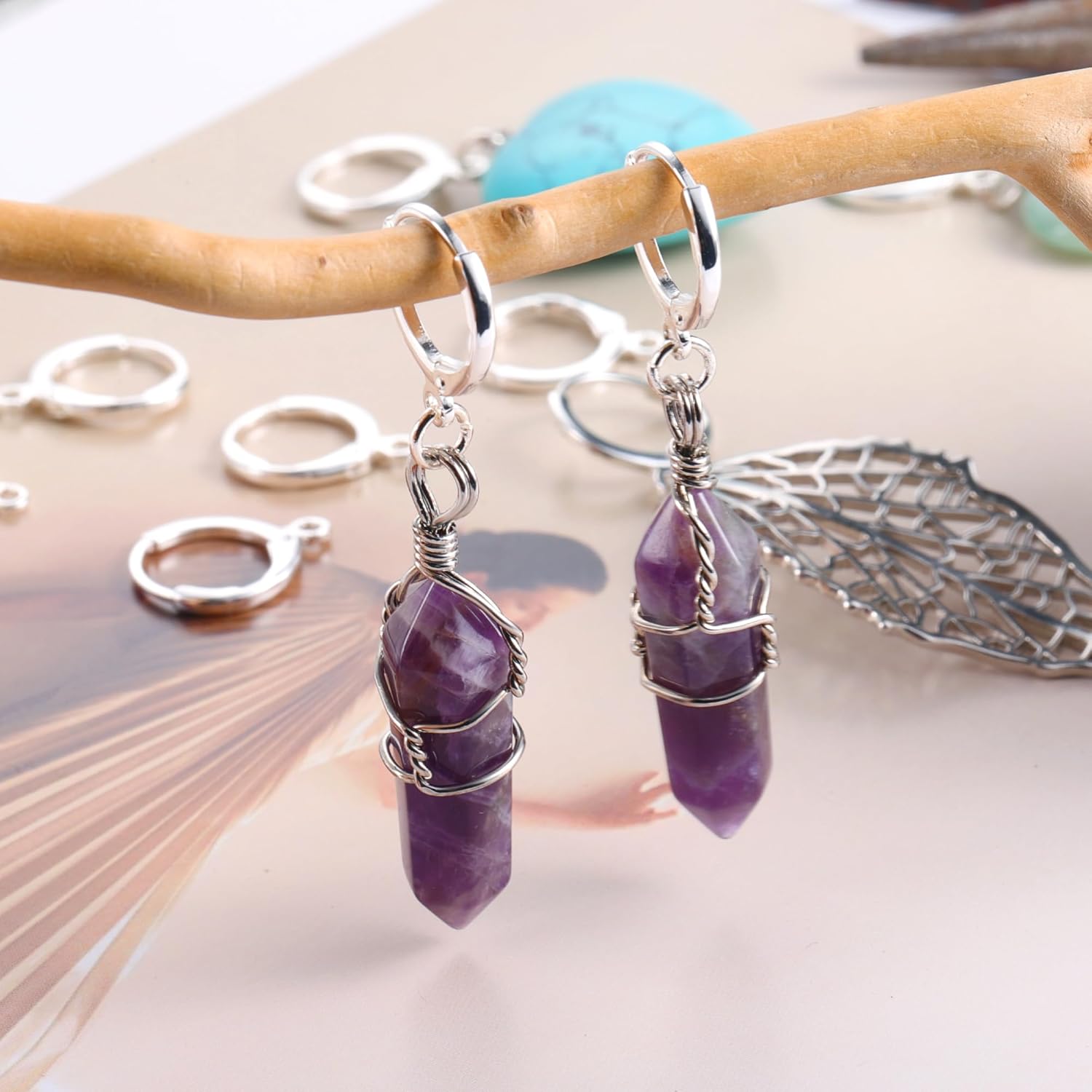 10Pcs Sterling Silver Earring Hooks Round Small Huggie Hoop with Loop Ear Leverback Hooks Hypoallergenic 14mmx2mm Ear Huggie Hoops 925 Sterling Silver Dangle Earrings Findings Jewelry Making Set - Image 4