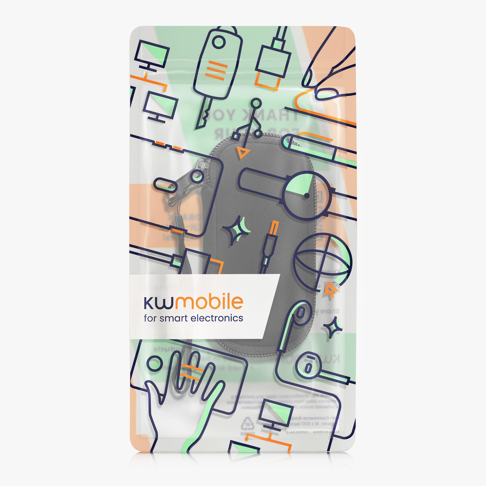 kwmobile Pokrowiec neoprenowy kompatybilny z etui Flipper Zero, miękkie etui na narzędzia wielofunkcyjne, kolor czarny