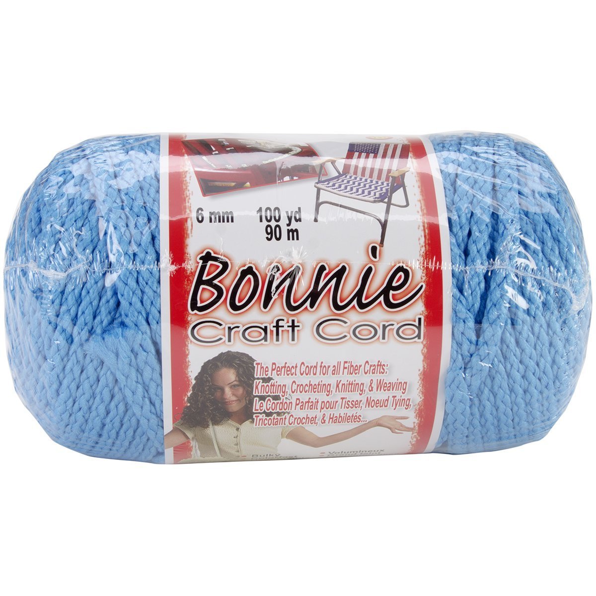 Bulk Buy: Ocean Blue Bonnie Braid Macrame Craft Cord 6mm 100yds (2-pack)