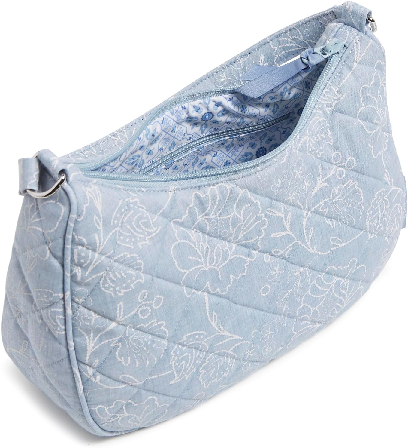 womens Cotton Frannie Crescent Crossbody Purse - Image 3