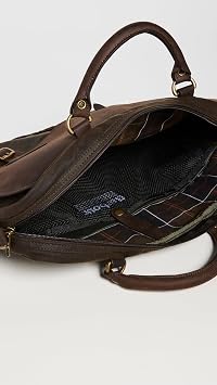 Barbour Men's Wax Leather Briefcase, Olive, One Size