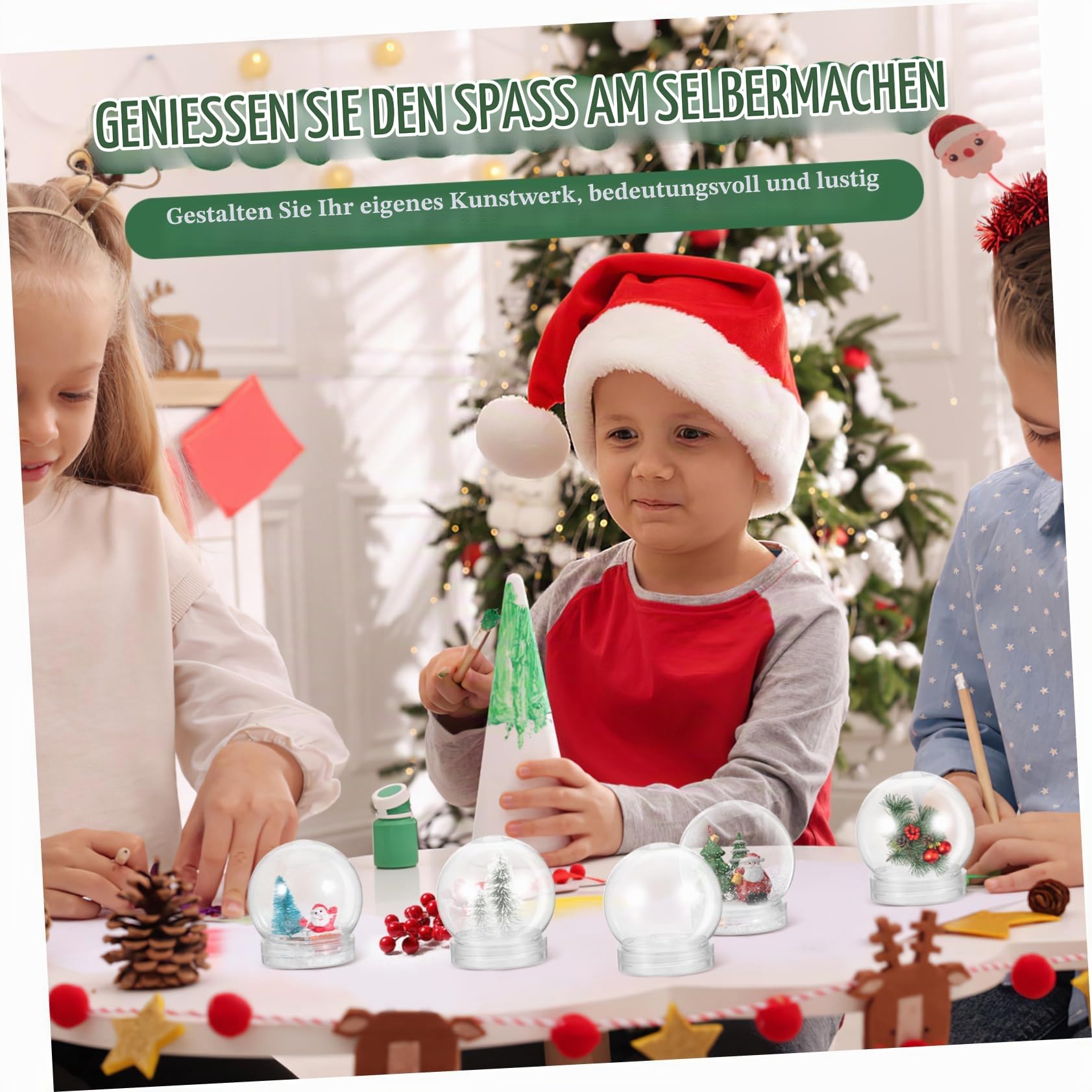 BESTOYARD 10stücke DIY Transparente Wasser Kugeln Leere Schneekugeln Für Bastelprojekte Für Weihnachten Dekoration Und Kreative Ideen Praktisch Und Leicht Zu Reinigen