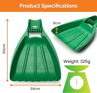 EarlyGrow Leaf Grabber Set of 2 Leaf and Grass Removal Handheld Collector Grabs Gathers Leaves Garden Cleaning Waste Rubbish Litter Scoop