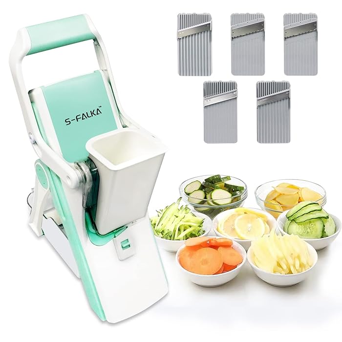 Buy Safe Mandolin Vegetable Chopper Food Slicer, Adjustable Vegetable