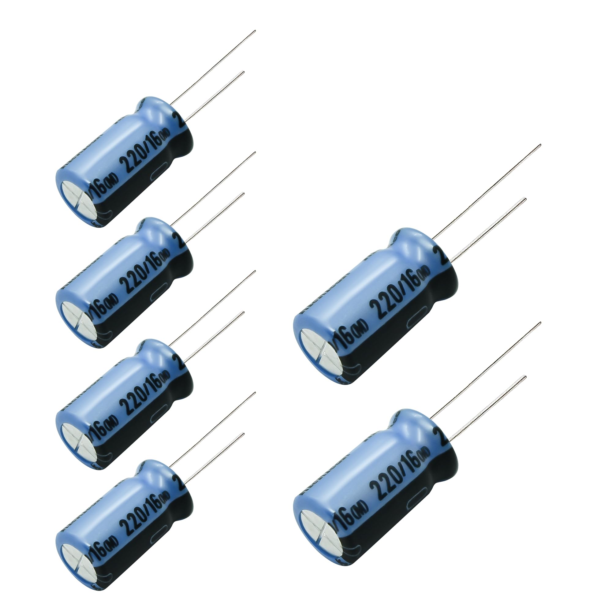 4 pcs Nichicon KA Capacitors - 16V 220uf