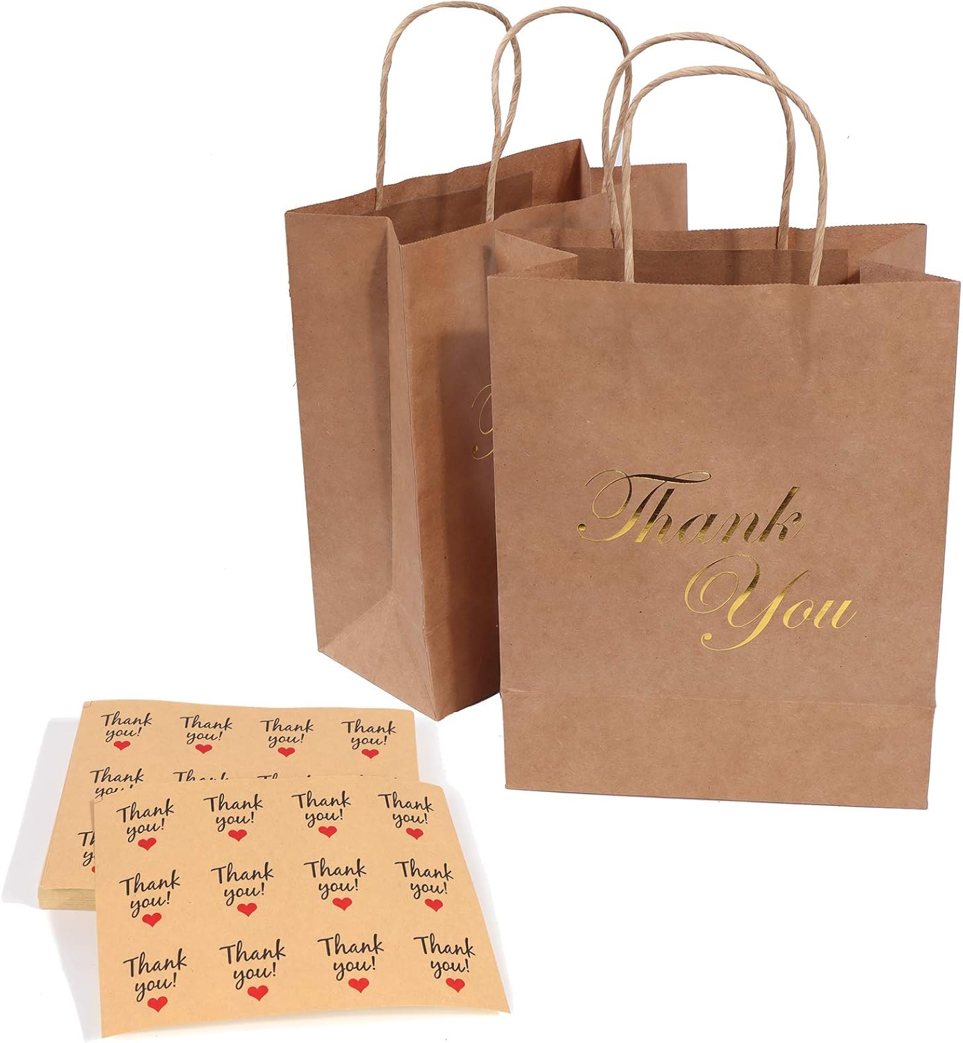 Gеt Dіѕсоunt оƒƒеr SKYSTARS 24 Pcs Kraft Paper bags bulk with handles and Printed Gold Foil Thank You - 8 x 4.5 x 10.5 – FREE Thank You Stickers - for Shopping, Gift, Merchandise, Party, Wedding, Business (Kraft) Crаzу Dеаlѕ SKYSTARS 24 Pcs Kraft Paper bags bulk with handles and Printed Gold Foil Thank You - 8 x 4.5 x 10.5 – FREE Thank You Stickers - for Shopping, Gift, Merchandise, Party, Wedding, Business (Kraft)