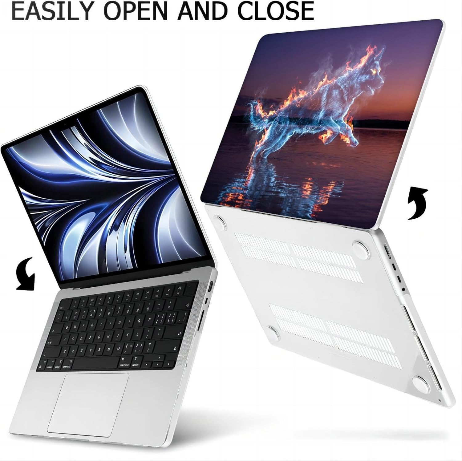 Compatible with MacBook Neo 13-inch, Hard Shell Case with Keyboard Cover and Screen Protector (A3404 A18 Pro chip, 2026 Release) - German Shepherd MC23037