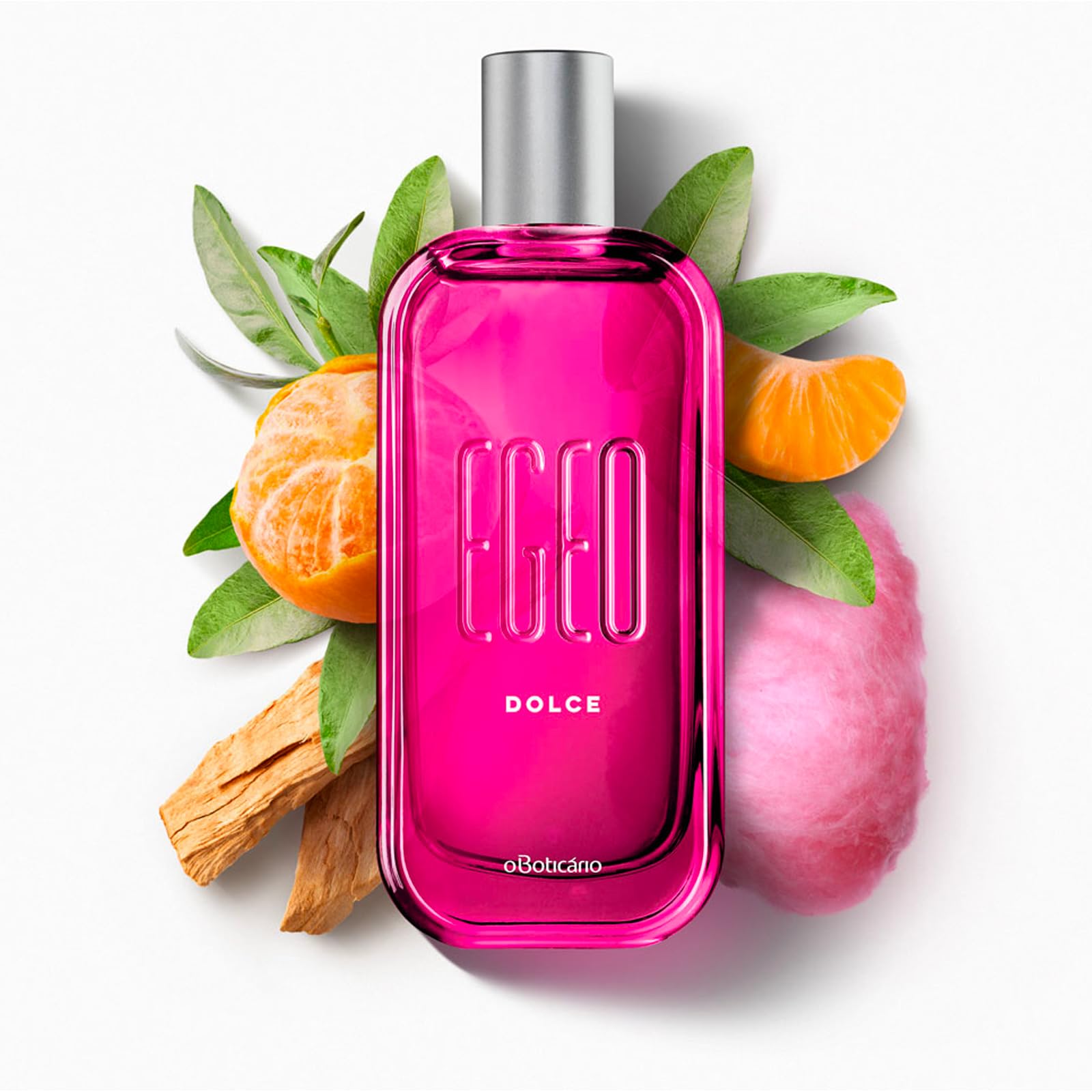 O Boticário Egeo Dolce - Set regalo da donna, profumo EDT + mousse per il corpo | Profumo EDT 90 ml + mousse corpo 250 g, aroma Gourmand orientale, fragranza gelato di lampone e cotone di zucchero, vegano