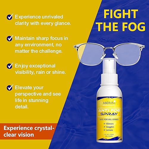 Miniatura 3 de Spray antivaho para gafas de natación, gafas de ojos, máscara de buceo, espejo retrovisor y gafas de seguridad, spray limpiador de lentes, seguro