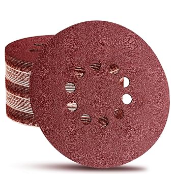 9 Inch 10 Hole Sanding Discs for Drywall Sander - 13 Pack of 240 Grits Drywall Sanding Discs Sandpaper Sander Paper