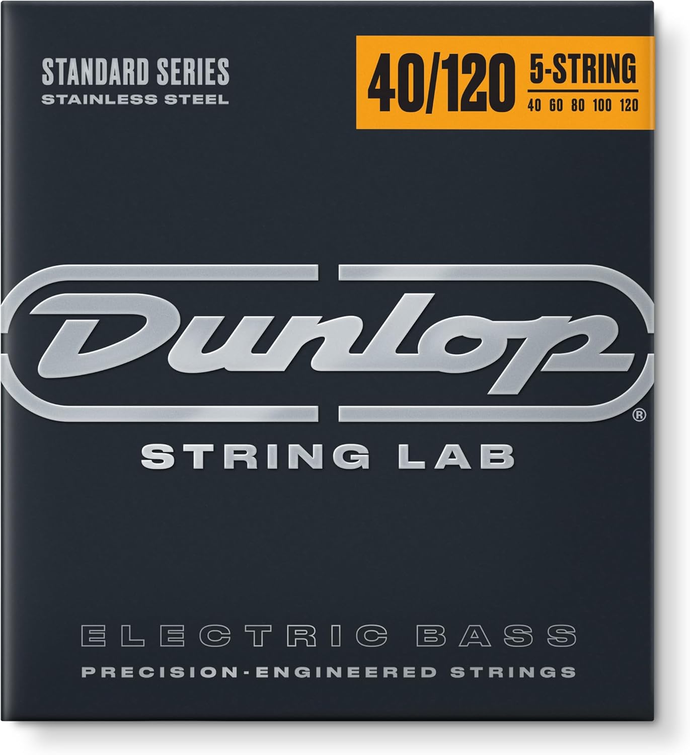 Jim Dunlop Standard Series Stainless Steel Bass Strings 40-120 | 5-String