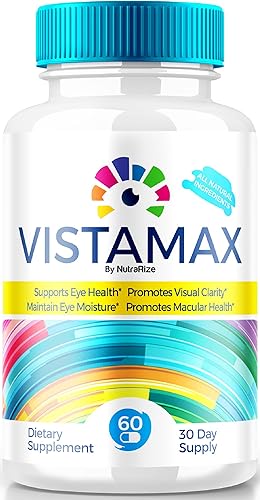 NutraRize Cápsulas Vistamax, cuidado de los ojos totalmente natural y saludable, fórmula premium para los ojos, suplemento máximo para apoyar el