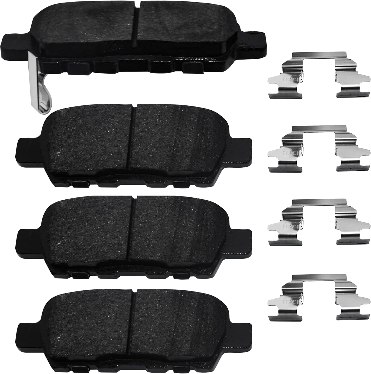 Brake Pads Rear Set Compatible with Infiniti EX35 EX37 FX35 FX37 FX45 G25 G35 M35 Q40 Q50 Q60 Q70 QX50 QX60 QX70, Nissan Rogue Maxima Altima Rear Brakes Semi-Metallic D1393