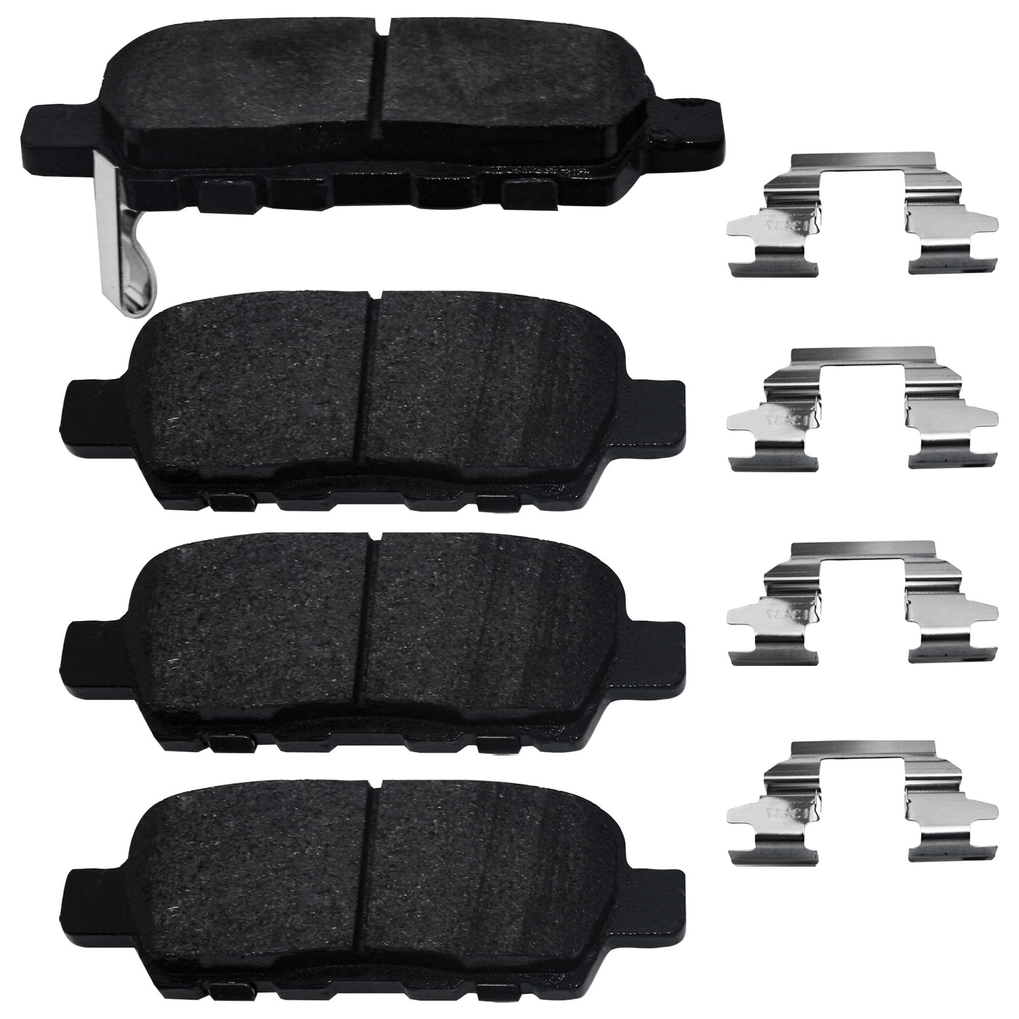 Brake Pads Rear Set Compatible with Infiniti EX35 EX37 FX35 FX37 FX45 G25 G35 M35 Q40 Q50 Q60 Q70 QX50 QX60 QX70, Nissan Rogue Maxima Altima Rear Brakes Semi-Metallic D1393
