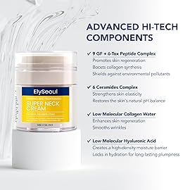 ElySeoul Korean Neck Cream for Firming & Tightening: Neck & Chest Anti-Aging Treatment for Crepey Sagging Skin & Wrinkles
