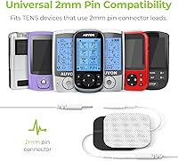 Vista 6 de AUVON TENS - Almohadillas de electrodo de 2 x 2 pulgadas, paquete de 48 unidades, almohadillas reutilizables sin látex con autoadhesión mejorada
