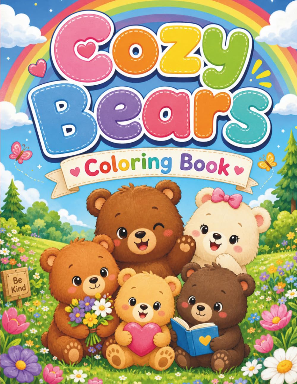 Cozy Bear Coloring Book: Cozy Bear Moments Filled with Warmth and Creativity
