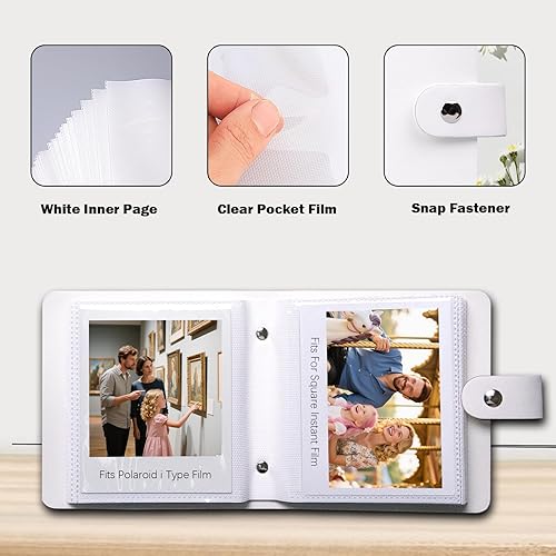 Miniatura 10 de Álbum de fotos Instax Mini 90 para cámara Instax Mini 12 11 9 8 8+ 70 7s 40, Polaroid SnapPIC-300Z2300SocialMatic cámaras instantáneas e impresora