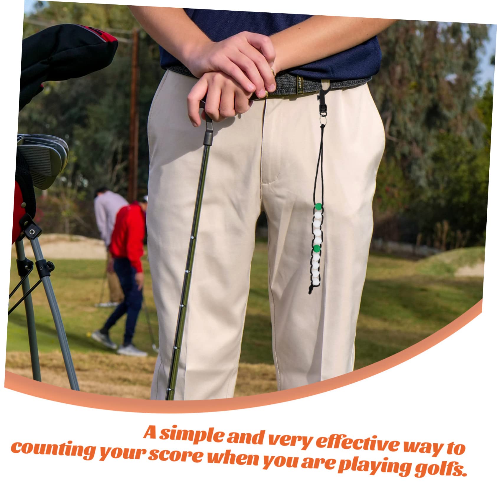Sosoport Goleador De Golf Encimera Rosario Accesorios De Golf Golpes Contador De Swing De Golf Mostrador para Cuentas De Golf Contadores De Golf Accesorio De Golf Nylon