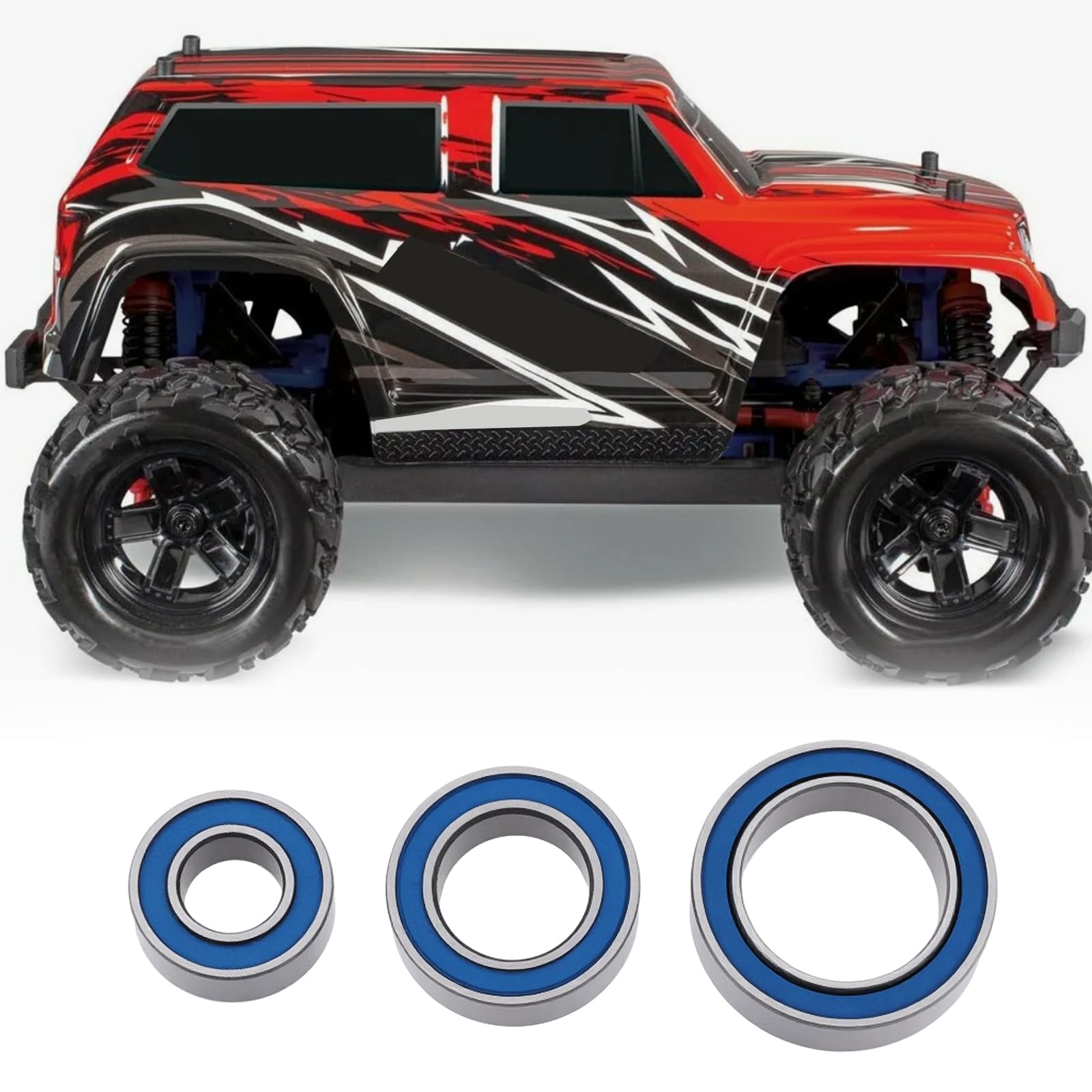 Briny River 1Set RC Car Bearings Kit Compatible with LaTrax 1/18 4WD Rally Compatible with Prerunner - Image 3