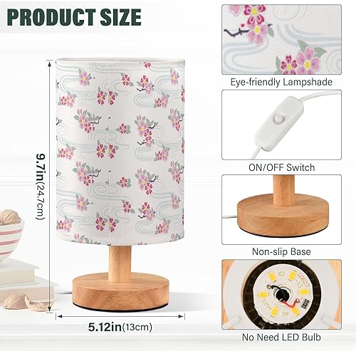 Miniatura 3 de Night Lamp Led Lamps Unique Japanese Pink Floral Modern Lights for Night Vision Nursery lamparas de mesa para sala