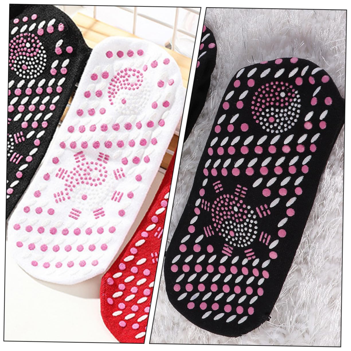 VALICLUD 6 pares Calcetines Térmicos Autocalentables Unisex Invierno Esquí Camping Circulación Cálida Cómoda Ligera