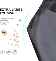 Vista 37 de Harrison Howard Máscara de mosca de caballo luminosa profesional estándar con orejas, protección UV, para caballos, azul y plateado, mazorca mediana