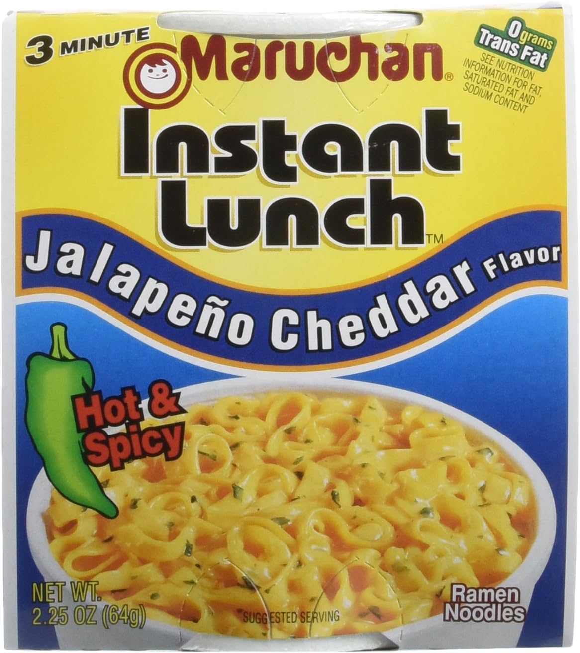 Maruchan Instant Lunch Jalapeno Cheddar Flavour Ramen Noodle Soap 64 g