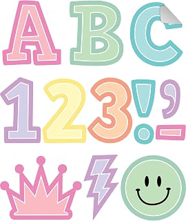 Teacher Created Resources Self-Adhesive Pastel Pop 2" Bold Block Letters Uppercase (TCR9649)