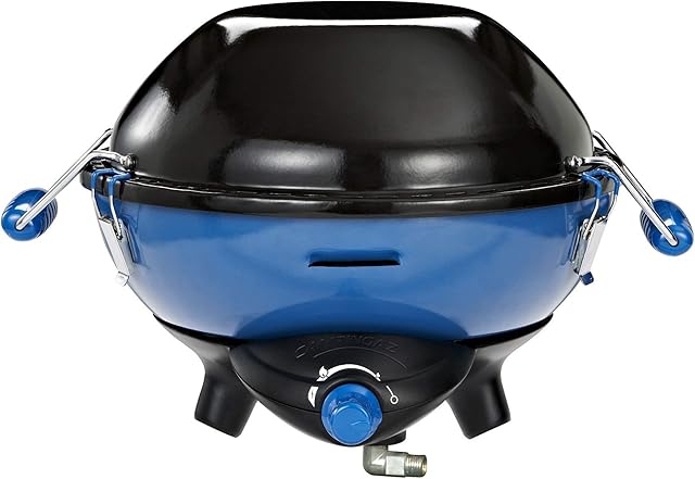 Campingaz Party Grill 400 Camping Stove, All in One portable Camping BBQ, Outdoor Grill and Stove, Small Gas Barbecue 2.000 Watt, Tabletop BBQ