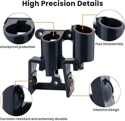 Miniatura 3 de Glad - Soporte de mano, Dazakoot 2 enchufes y 2 soportes Gladhand para semircamión, freno de aire en espiral y soporte organizador de cables de