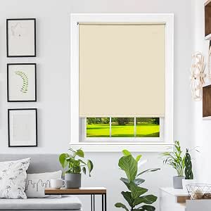 ACHIM Tear Down Cut-to-Size Ivory Cordless Room Darkening Telescopic Width Vinyl Window Shade 37 in. W x 72 in. L TRS376IV12 - The Home Depot