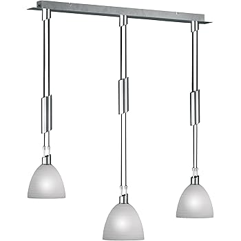 Brilliant Robinia Pendelleuchte 3 Flammig Hohenverstellbar E14 Led 3x 4 5 W 340lm 3000k Metall Glas Eisen Chrom G74476 77 Amazon De Beleuchtung