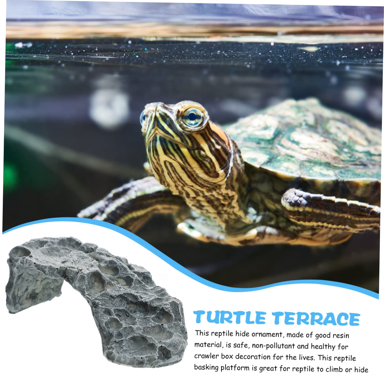 Flotante De Guitai Plataforma De Descanso para Tortugas Acuáticas Escondite para Dragón Barbudo Decoración para Reptiles Acuarios y Terrarios para De Tortuga y