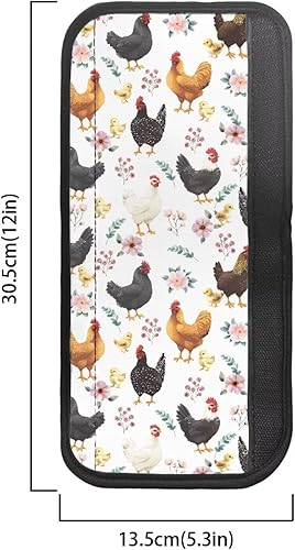 Miniatura 210 de Juego de 4 fundas protectoras de repuesto para manija de puerta de refrigerador con temática de té de la tarde para microondas, horno, refrigerador