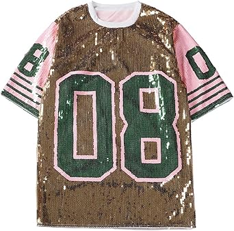 sequin jersey shirt