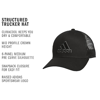 adidas Men's Structured Trucker Hat