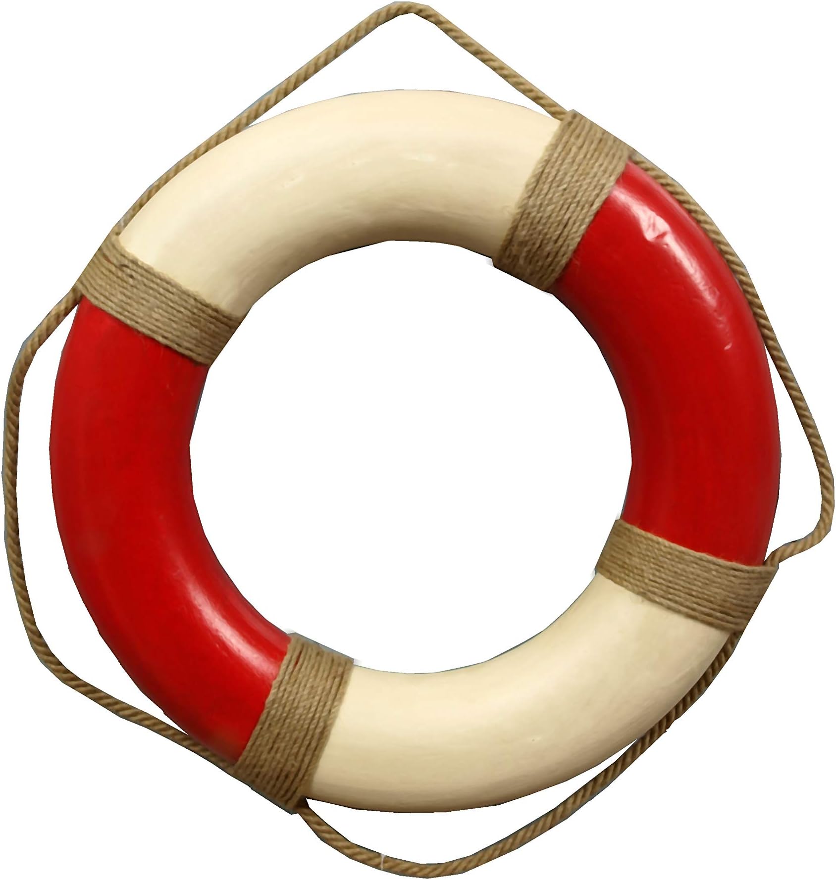 Antique Life Ring 50 cm Red/Beige