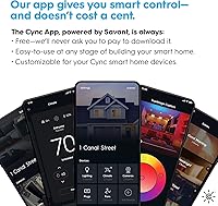 Vista 12 de GE CYNC Reveal HD+ Wafer Smart LED Downlight Fixture, luces que cambian a todo color, luces LED Wifi y Bluetooth, 13 vatios, funciona con Yaxa