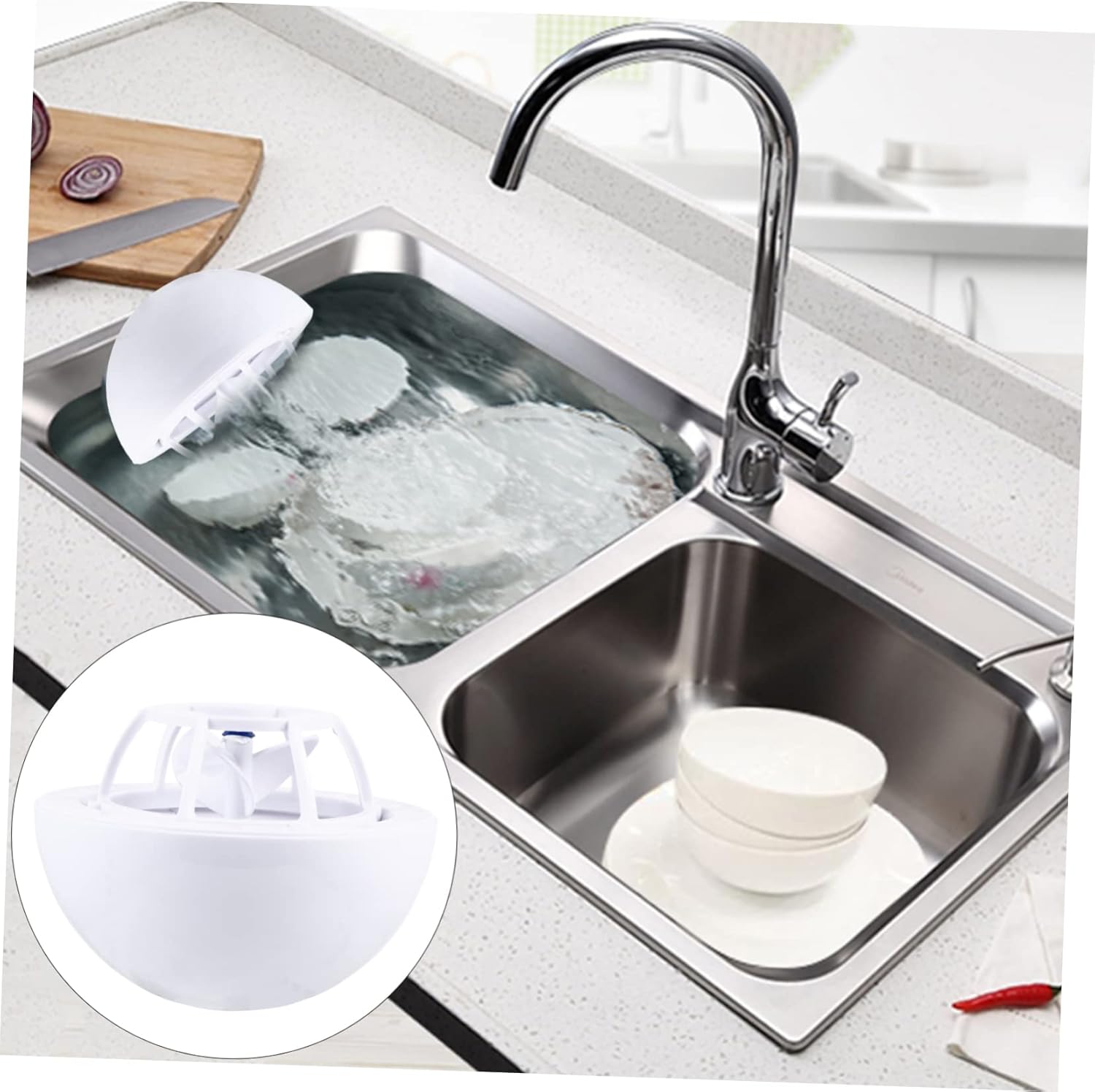 Gadpiparty Multifunctional Portable Dishwasher USB Rechargeable Small Washing Machine for Travel Compact Turbine Design for Home and Outdoor Use