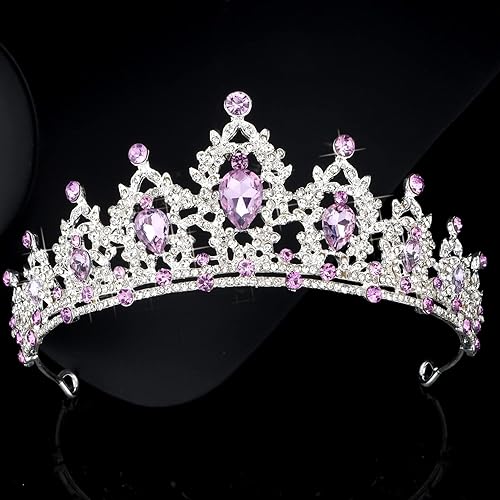 Vista 36 de SuPoo Tiaras para mujer, corona roja, corona de cumpleaños, diadema de cristal, gemas rojas, diamantes de imitación, accesorios para el cabello