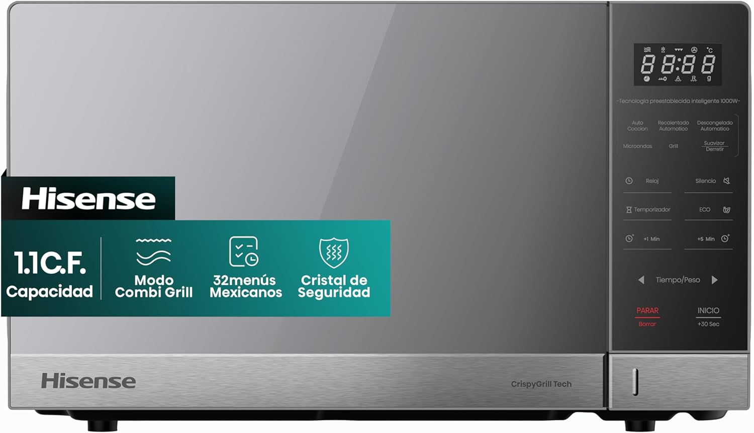 Hisense HMMG3010SMG Microwave Oven front view