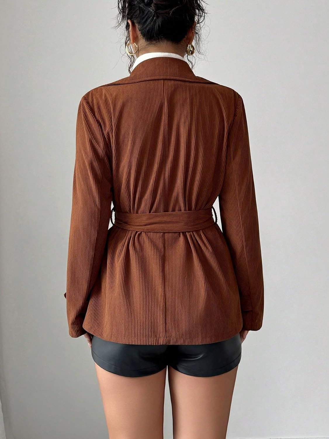 Women's Casual 2025 Coats Long Sleeve Trench Coat