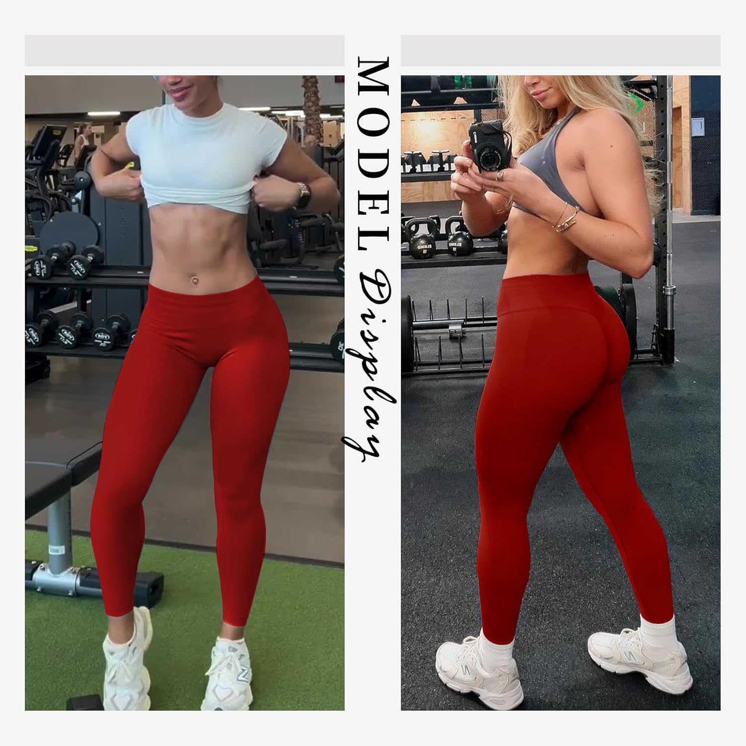 Hidden Scrunch Butt Lifting Leggings for Women Impact Gym Workout Leggings Mid Low Waist Compression Yoga Pants - Image 5