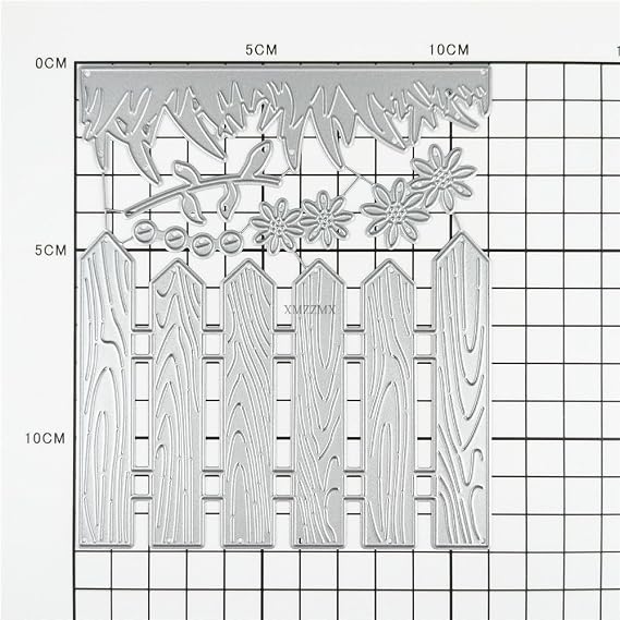 Daisy Flower Wood Fence Metal Cutting Dies Sets for Card Making