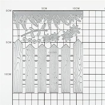 Daisy Flower Wood Fence Metal Cutting Dies Sets for Card Making