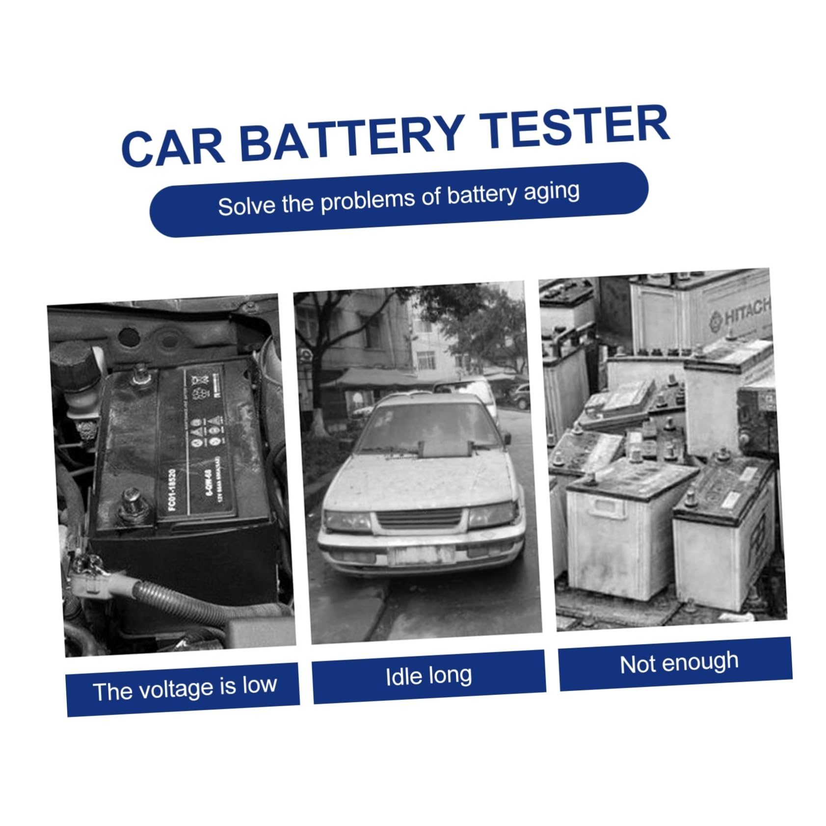 PACKOVE Tester Batteria Auto 12v Strumento di Carico Preciso Schermo Chiaro e 9 Lingue per Auto Moto Camion
