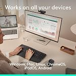 Logitech Signature Comfort Plus M850 L Wireless Mouse, Bluetooth Mouse with Palm Cushion, Silent Clicks, 24-Month Battery, Customizable Buttons, for Windows, Mac, iPad - Graphite