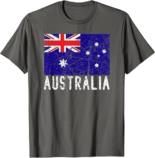Australian Flag Australia Distressed Aussie Men Women Kids T-Shirt